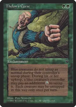 Thelon's Curse Fallen Empires NM Green Rare MAGIC THE GATHERING CARD ABUGames - Image 1