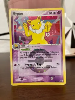 Pokemon TCG Hypno 25/112 Rare Reverse Holo Card FireRed & LeafGreen 2004 - Image 1