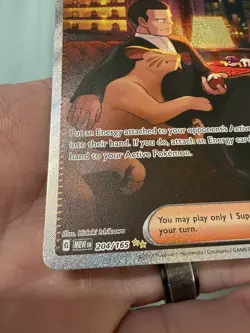 Giovanni's Charisma - Holo 204/165 NM SV: Scarlet & Violet 151 Pokemon Card - Image 4