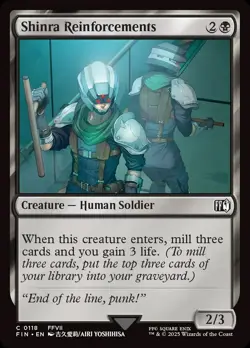 4x Shinra Reinforcements-Magic the Gathering-MTG-Final Fantasy-Near Mint-4x - Image 1