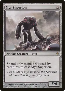Myr Superion MtG New Phyrexia 146/175 Moderately Played Regular - Image 1