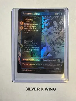 Summon: Shiva Borderless Foil x1, MTG, Magic the Gathering, Final Fantasy, NM - Image 1