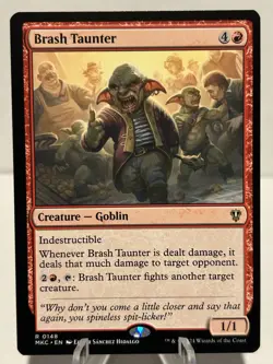 Brash Taunter 148 R Commander: Murders at Karlov Manor NM MTG - Image 1