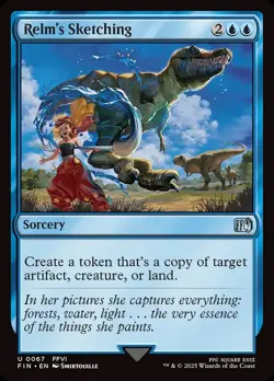 4x Relm's Sketching-Magic the Gathering-MTG-Final Fantasy-Near Mint-4x - Image 1