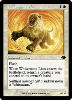 Whitemane Lion (Retro Frame) - Near Mint MTG Dominaria Remastered - Image 1