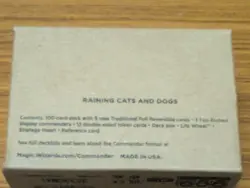 MTG Secret Lair Commander Deck Raining Cats and Dogs Limited Edition Sealed - Image 3