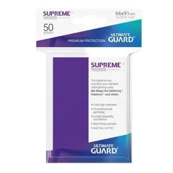 Ultimate Guard 50 Supreme UX Sleeves Standard Size Purple UGD010800 MTG Pokemon - Image 1