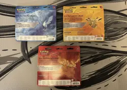 x3 Pokemon TCG Legendary Birds Blister Pin Set XY Steam Seige Brand New Sealed - Image 2