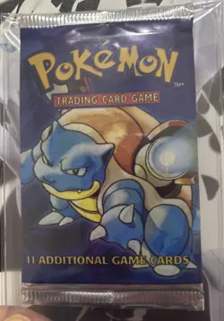 1999 Pokemon Base Set Unlimited Booster Pack Blastoise ARTWORK Factory Sealed - Image 4