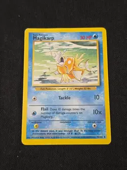 Magikarp 035/102 Base Set Unlimited 1999 Regular Pokemon TCG Vintage MP - Image 1