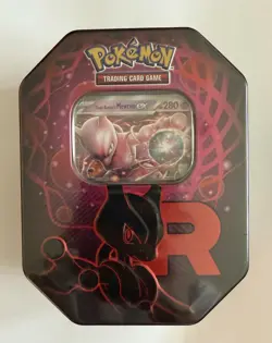 ✅ FREE Delivery - Pokemon TCG: Team Rocket Mewtwo Tin - Brand New and Sealed - Image 1