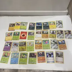 Lot 32 Pokemon Card Most Common & Uncommon, couple rare. From 2017-2023 2 Dupes - Image 1
