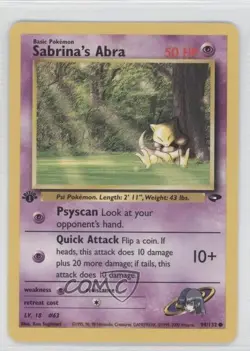 Sabrina's Abra 1st Ed. Pokemon Gym Challenge #94 2000 - Image 1