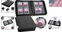 Toploader Binder, Trading Card Binder Storage,128 4 Pocket Top Loader Pokemon... - Image 2