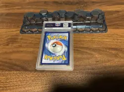 2017 Pokemon Mewtwo Holo Pin Collection Black Star Promo SM77 PSA 9 - Image 2