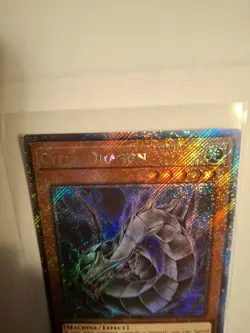 Yugioh Cyber Dragon RA03-EN155 Platinum Secret Rare 1st Ed NM - Image 2