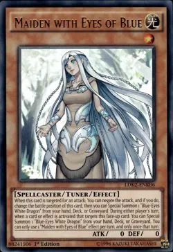 Maiden With Eyes Of Blue - Ultra Rare 1st Edition LDK2-ENK06 - LP - YuGiOh - Image 1