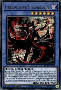 Libromancer Doombroker - Ultra Rare 1st Edition BACH-EN089 - NM - YuGiOh - Image 1