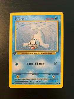 Carte Pokemon : Otaria 41/102 Edition 1 Set de Base Wizards Francaise - Image 1