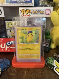 Pokemon Pikachu TCG Holo Rare Card Pokemon Go Promo 027/078 - Image 1