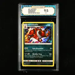 TQG 9.5 MINT+ 2017 Pokemon ENG Krookodile 85/149 Holo - Image 1