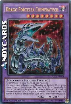 DRAGO FORTEZZA CHIMERATECH (Fortress Dragon) Ultra R • DUSA IT065 • 1Ed • Yugioh - Image 1