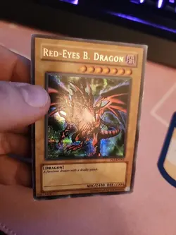 YUGIOH RED-EYES B. DRAGON PCJ-EN001 SECRET RARE Played - Image 4