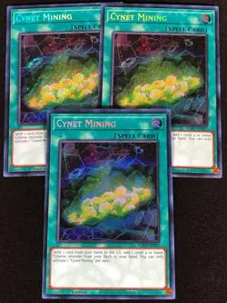 Yugioh Cynet Mining RA03-EN067 1ST SECRET X3 (NM) - Image 1