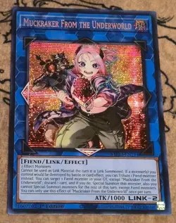 Yugioh Muckraker From the Underworld MP23-EN194 1st Ed Prismatic Secret Rare NM - Image 1