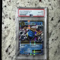 PSA 10 - M Blastoise Ex - 2016 Pokemon XY - Evolutions - 22/108 Gem Mint Card - Image 1