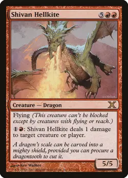 Shivan Hellkite 10th Edition NM Red Rare MAGIC THE GATHERING MTG CARD ABUGames - Image 1