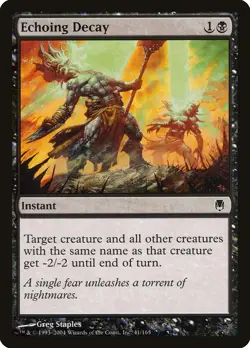 Echoing Decay Darksteel NM Black Common MAGIC THE GATHERING MTG CARD ABUGames - Image 1