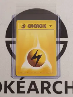 Pokemon Karte Donner Energie 100/102 Base Set 1st Edition Deutsch Pokemon - Image 1