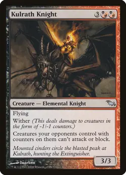 Kulrath Knight Shadowmoor NM Black Red Uncommon MAGIC GATHERING CARD ABUGames - Image 1