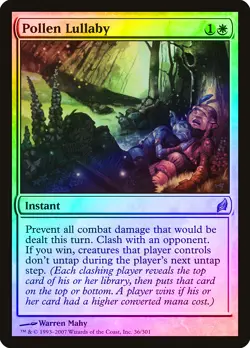 Pollen Lullaby FOIL Lorwyn PLD White Uncommon MAGIC GATHERING CARD ABUGames - Image 1