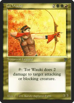 Tor Wauki Legends HEAVILY PLD Black Red Uncommon MAGIC GATHERING CARD ABUGames - Image 1