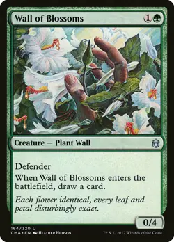Wall of Blossoms Commander Anthology NM Green Uncommon MAGIC MTG CARD ABUGames - Image 1