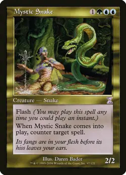 Mystic Snake Time Spiral - Timeshifted NM Blue Green Special MTG CARD ABUGames - Image 1