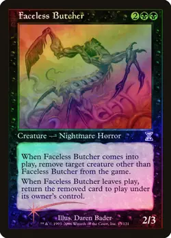 Faceless Butcher FOIL Time Spiral - Timeshifted PLD Special CARD ABUGames - Image 1