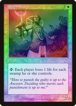 Stern Judge FOIL Torment PLD White Uncommon MAGIC THE GATHERING CARD ABUGames - Image 1