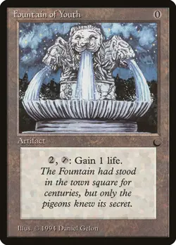 Fountain of Youth The Dark PLD Artifact Uncommon MAGIC MTG CARD ABUGames - Image 1