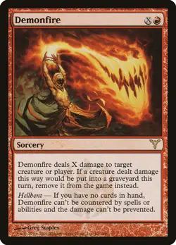 Demonfire Dissension NM Red Rare MAGIC THE GATHERING MTG CARD ABUGames - Image 1