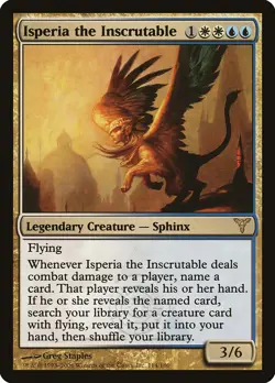 Isperia the Inscrutable Dissension HEAVILY PLD White Blue Rare MTG CARD ABUGames - Image 1