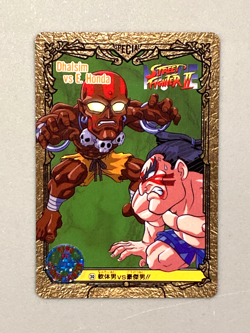 Dhalsim vs E. Honda - 30 - Street Fighter Bandai Vintage Card Japanese - Image 1