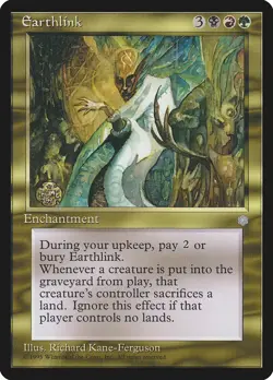 Earthlink Ice Age NM Black Red Green Rare MAGIC THE GATHERING CARD ABUGames - Image 1