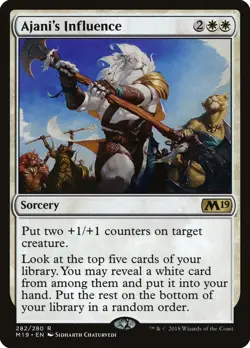 Ajani's Influence Core Set 2019 / M19 NM White Rare MAGIC MTG CARD ABUGames - Image 1