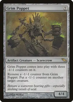 Grim Poppet Shadowmoor NM Artifact Rare MAGIC THE GATHERING MTG CARD ABUGames - Image 1