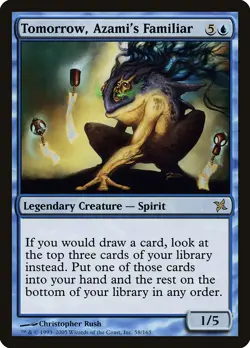 Tomorrow, Azami's Familiar Betrayers of Kamigawa NM Blue Rare CARD ABUGames - Image 1