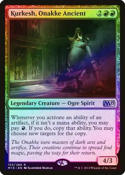 Kurkesh, Onakke Ancient FOIL Magic 2015 / M15 NM Red Rare MAGIC CARD ABUGames - Image 1