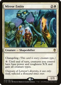 Mirror Entity Commander 2016 NM White Rare MAGIC THE GATHERING CARD ABUGames - Image 1